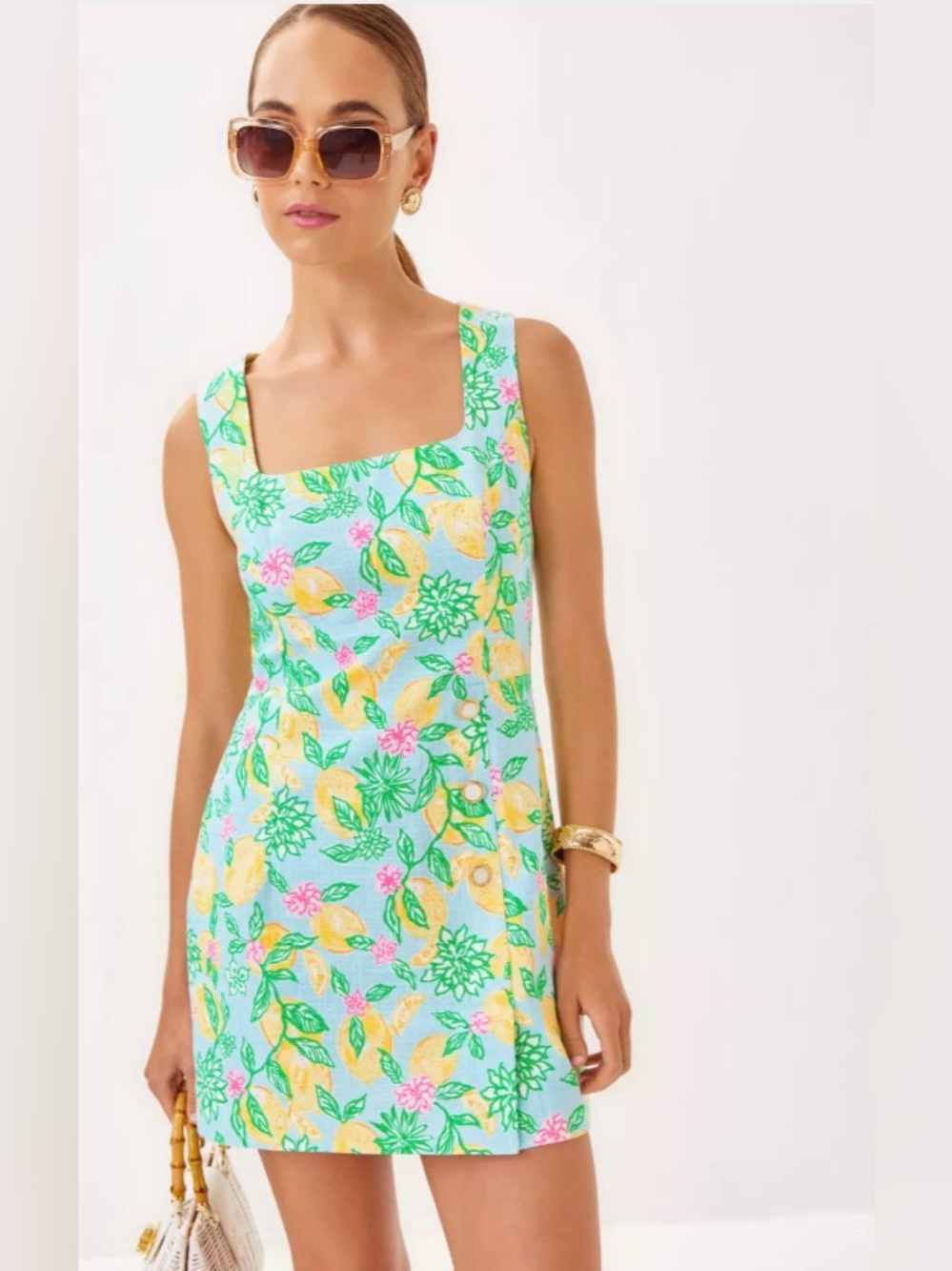 Lilly Pulitzer Kalinara Skirted Romper, Bluette Make Lemonade